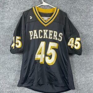 VTG DeLong Football Jersey Mens Extra Large‎ Black Packers 90s Retro Game Used
